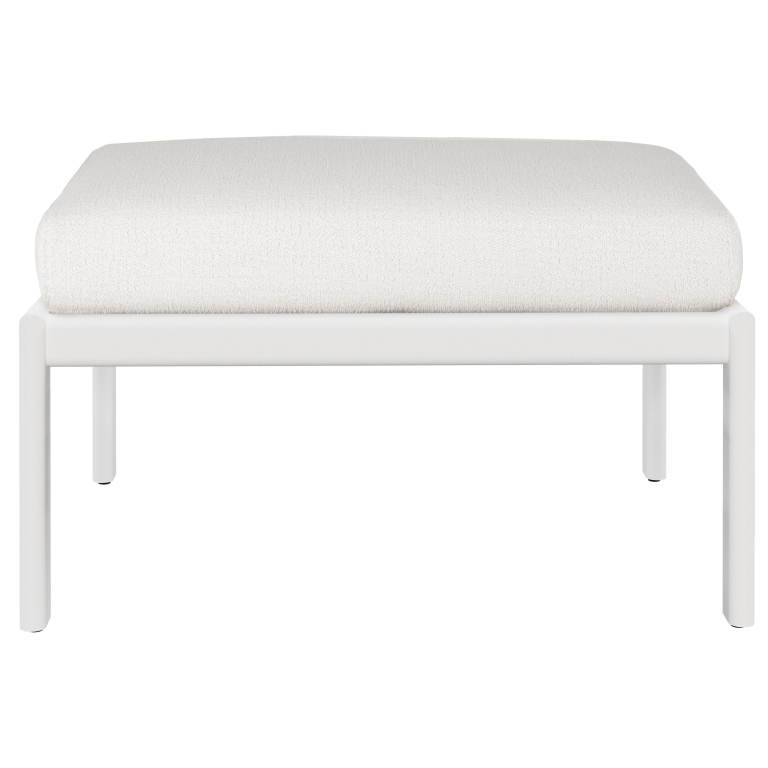 Ethnicraft Jack outdoor voetenbank aluminium Off white