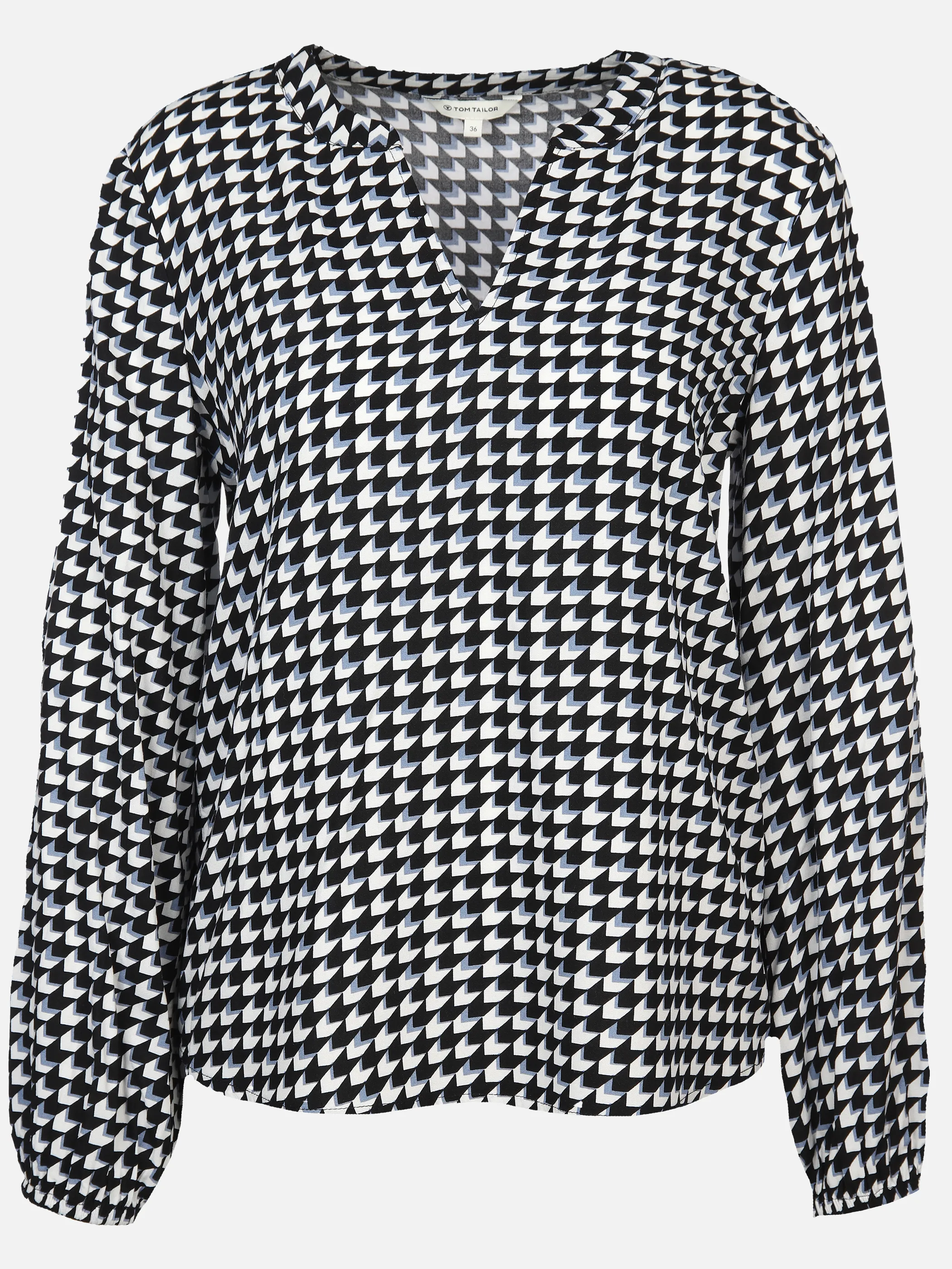 Damen Schlupfbluse mit Alloverprint