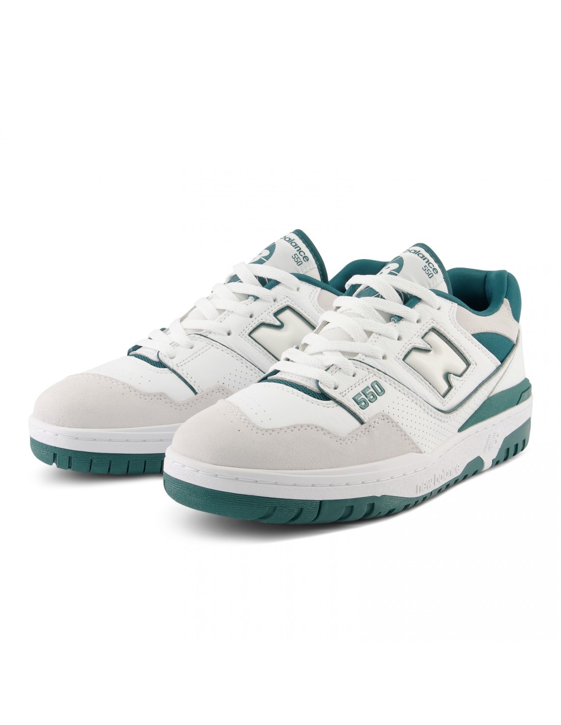new balance Sneakers Homme 550 cuir Blanc/Vert