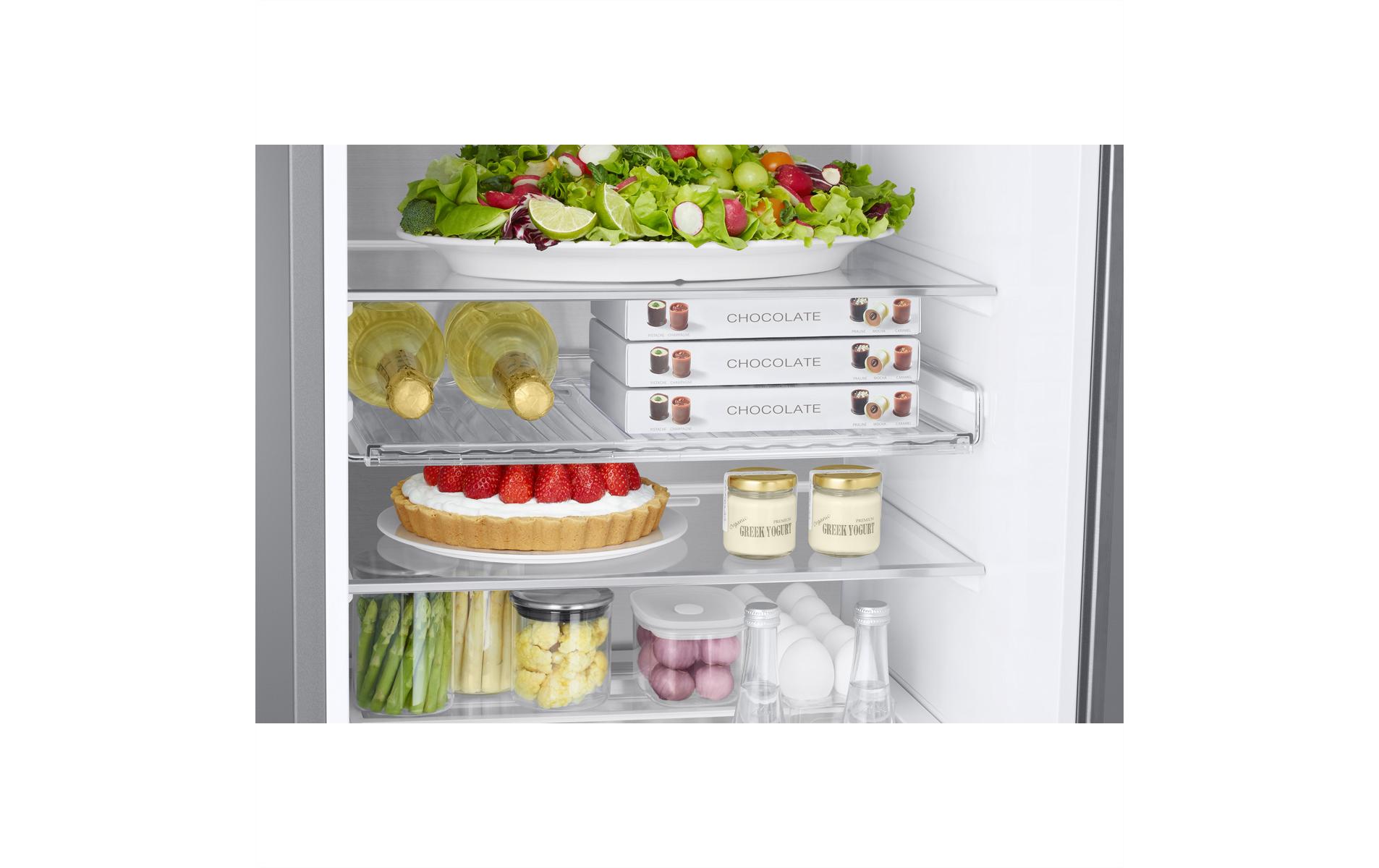Kühl-Gefrierkombination RB38C7B6B41/WS Rechts<br>Freistehendes Kombigerät mit Kühlschrank oben und Gefrierschrank unten