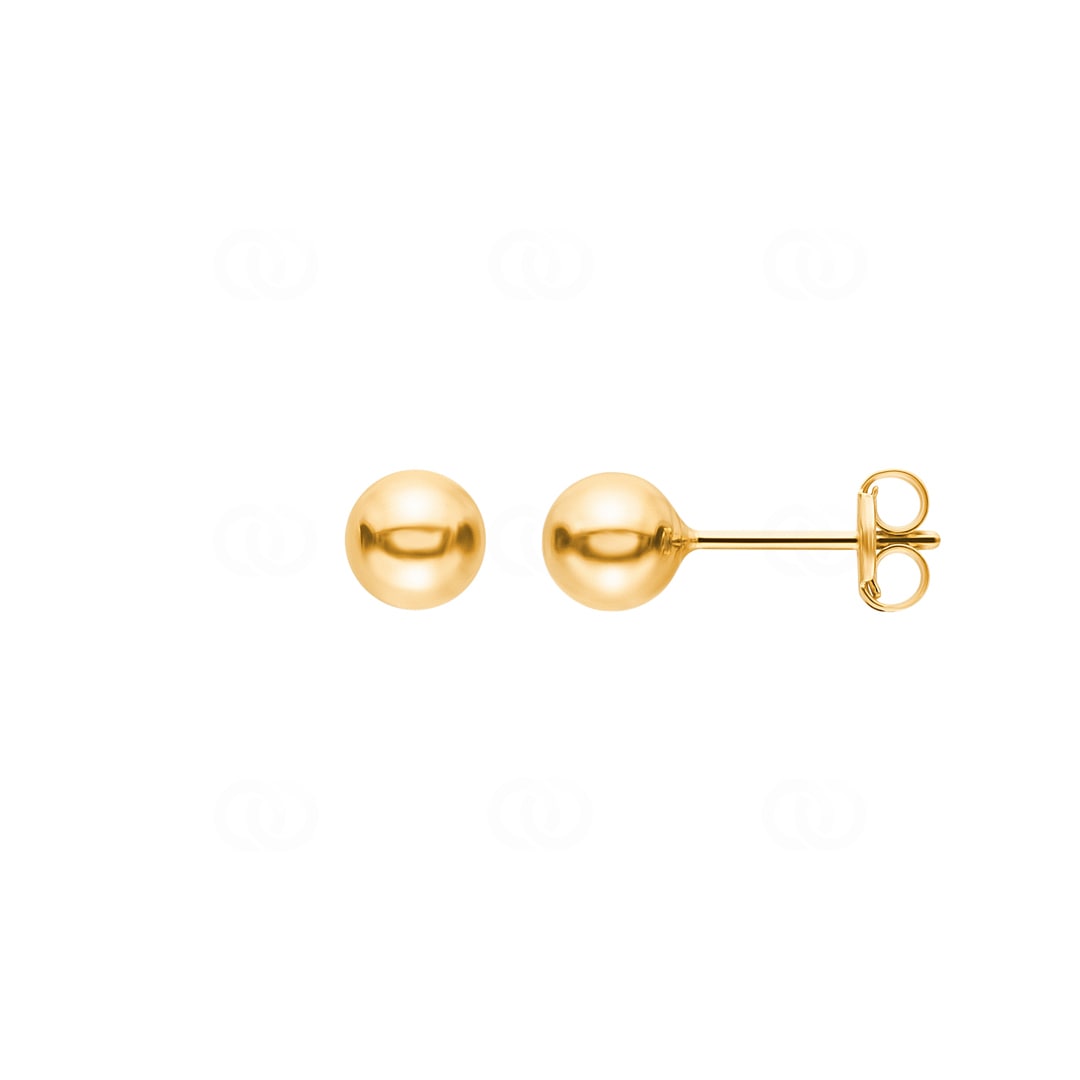 Kugelohrstecker 750/18 K Gelbgold Ø 5mm