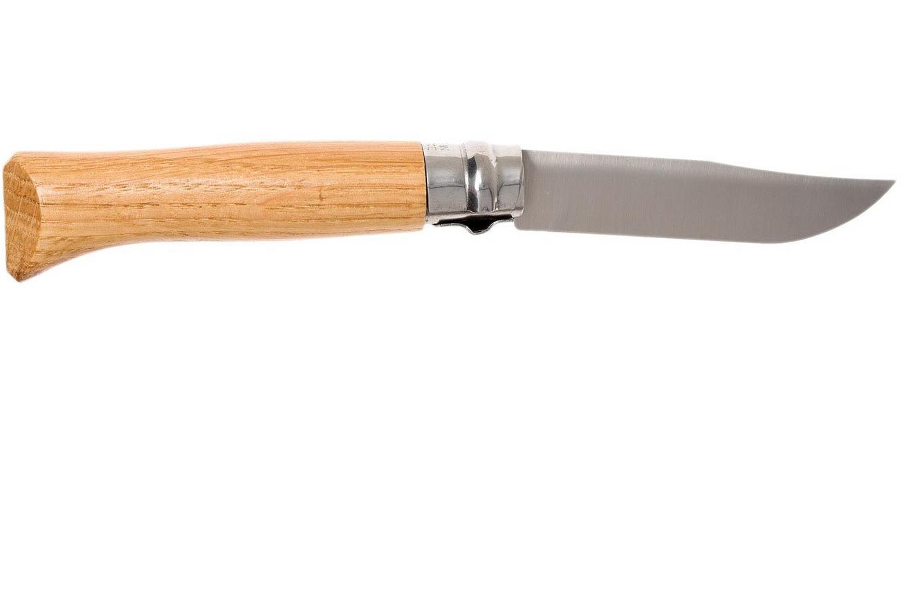 Opinel zakmes No. 8 Luxury Range, RVS, eikenhout
