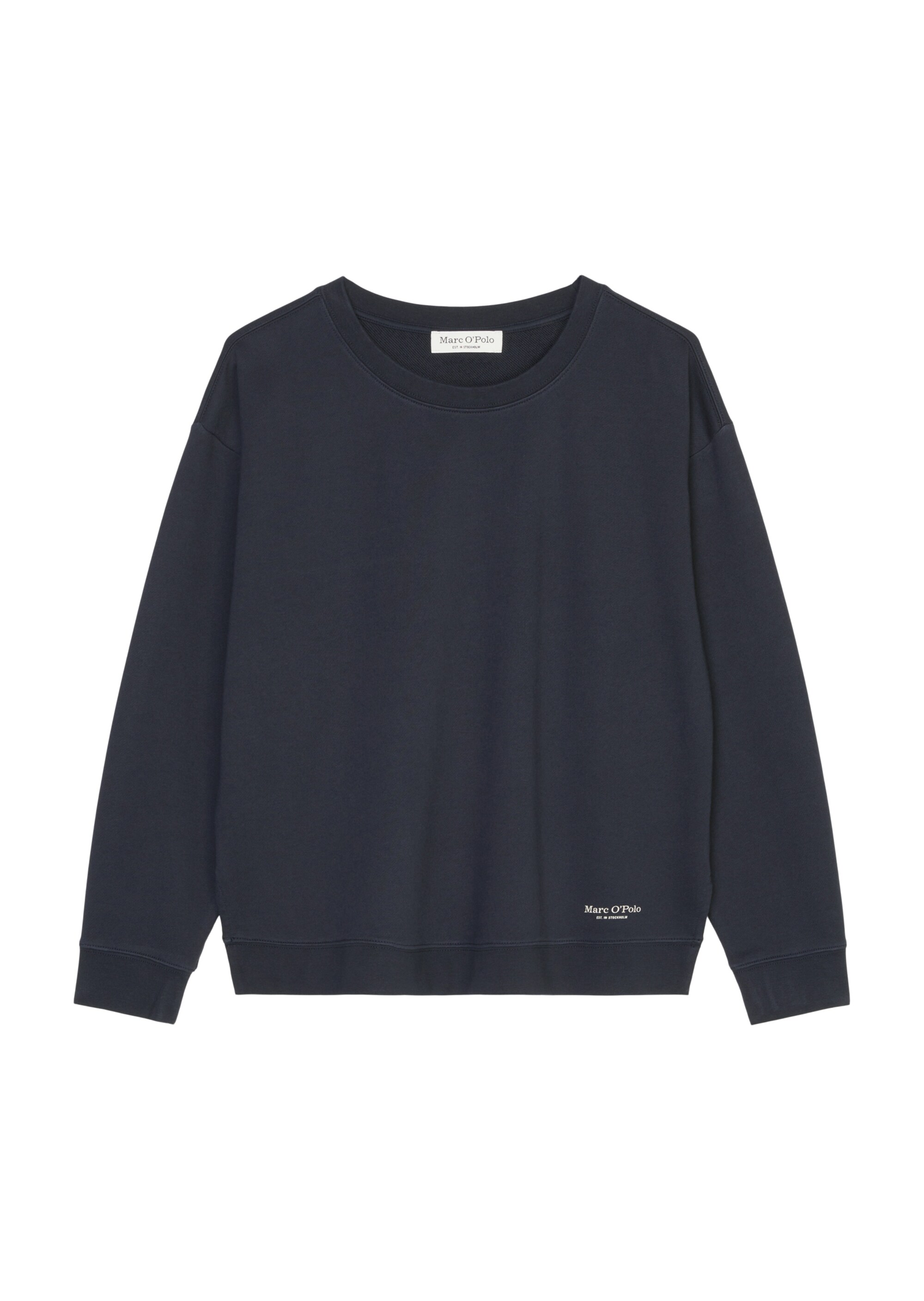 Sweatshirt mit Seitennaht-Schlitzen relaxed aus Organic Cotton
