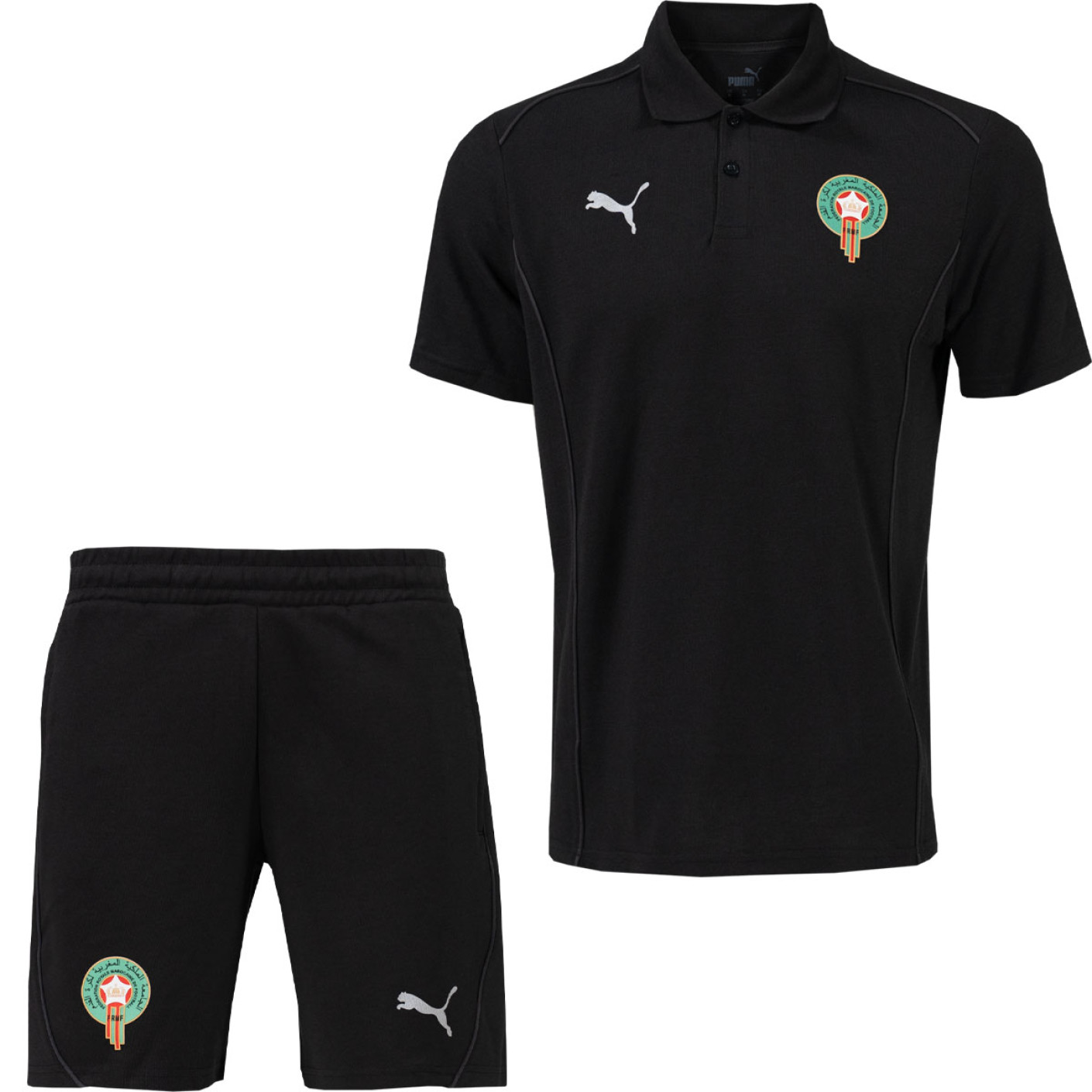 PUMA Marokko Casuals Polo Zomerset 2024-2026 Zwart Zilver