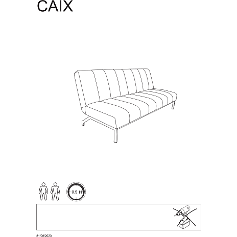 Caix sovesofa - beige