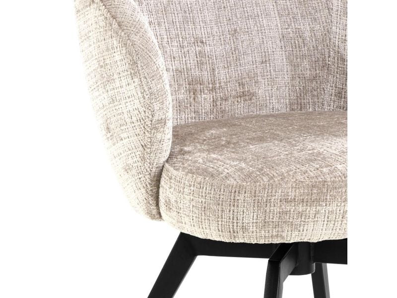 AC Design Stuhl Darlene 1 Stück, Beige Eleganter Esszimmerstuhl mit bequemem Sitz