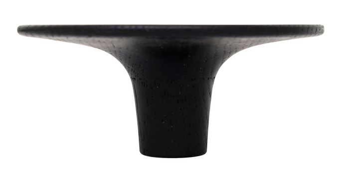 Træknop Ø115 mm sort