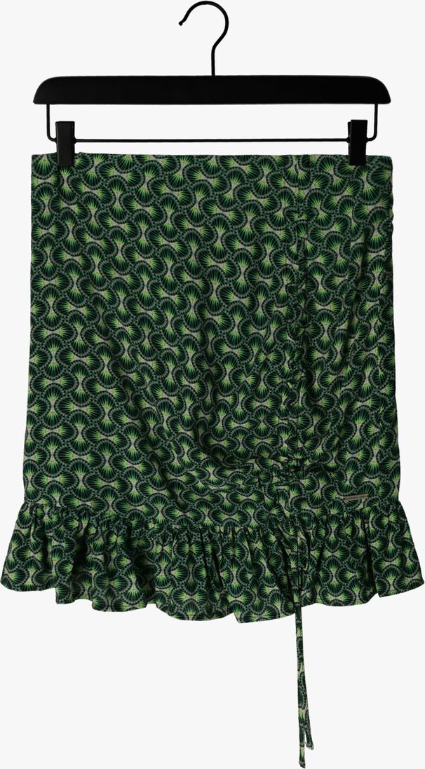 COLOURFUL REBEL groene colourful rebel minirok ina graphic smock mini skirt