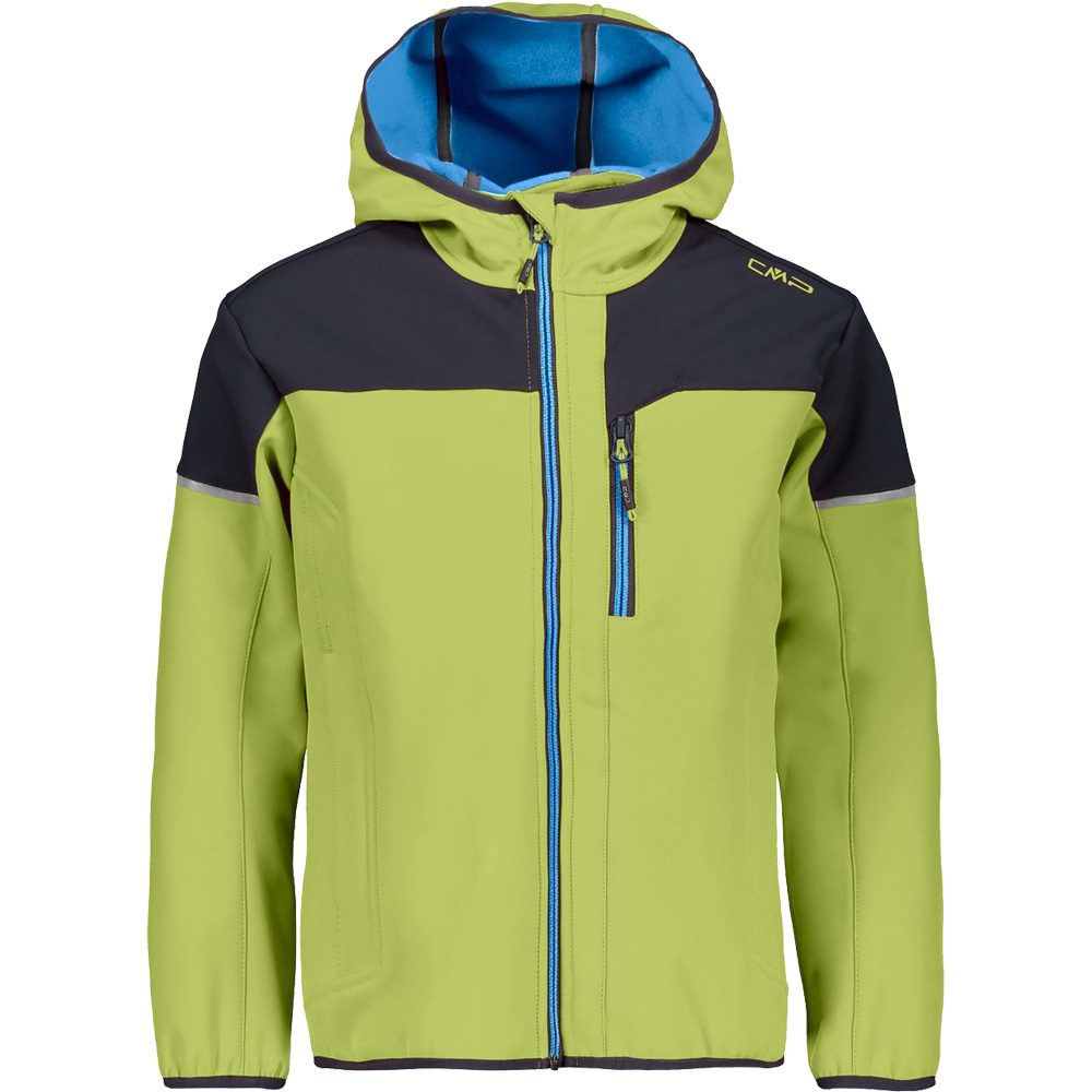 CMP Fix Hood Softshelljacke Kinder limegreen