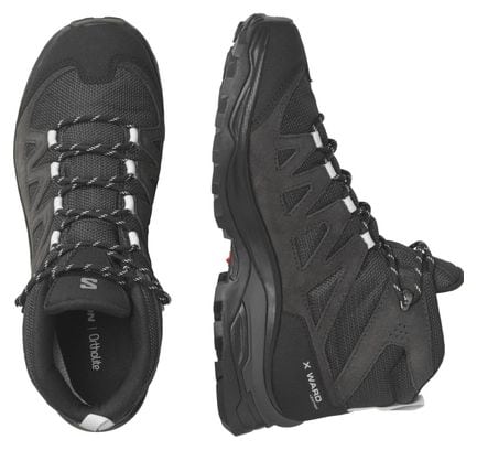 Chaussures de Randonnée Femme Salomon X Ward Leather Mid Gore-Tex Noir