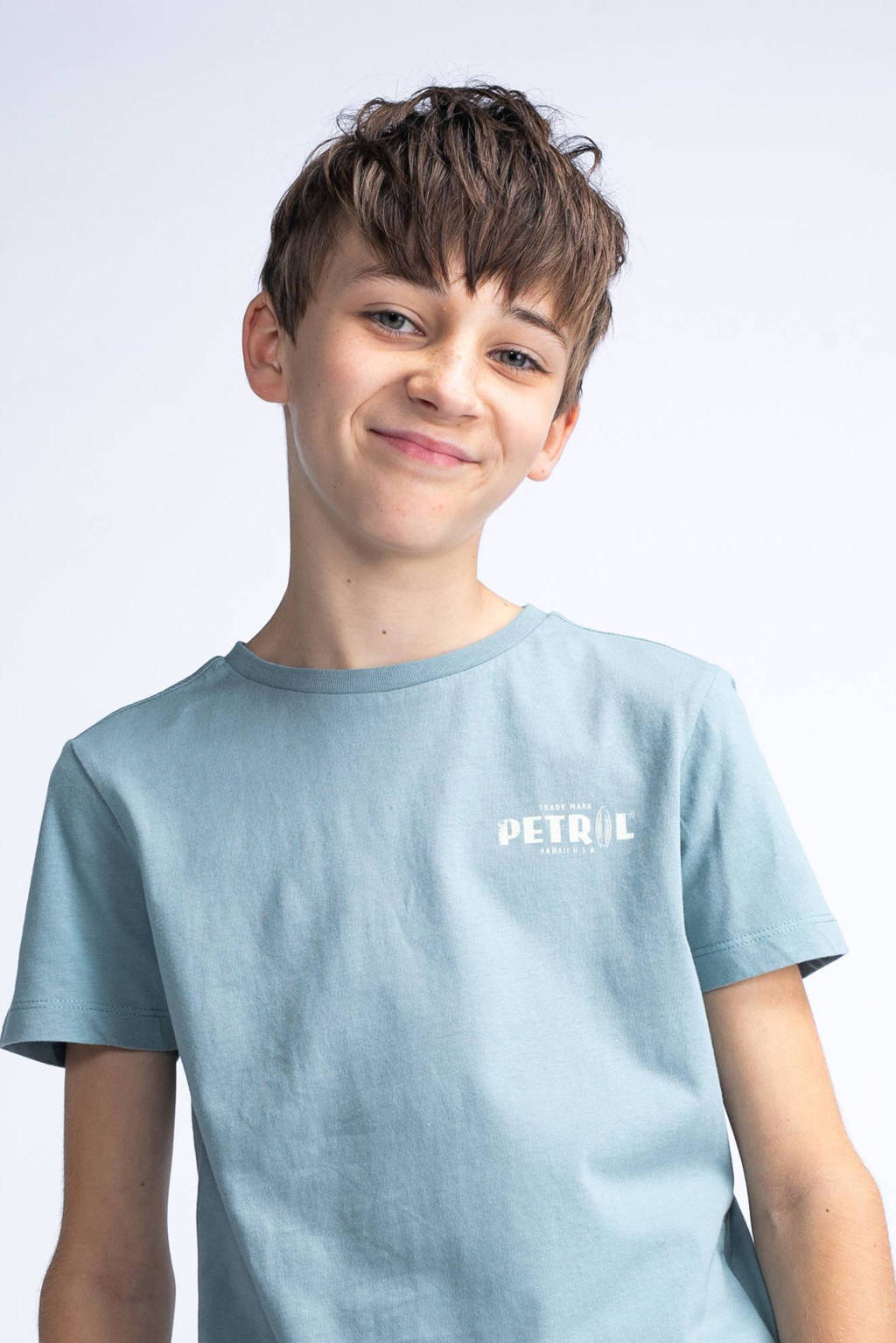Petrol Industries T-shirt grijsblauw