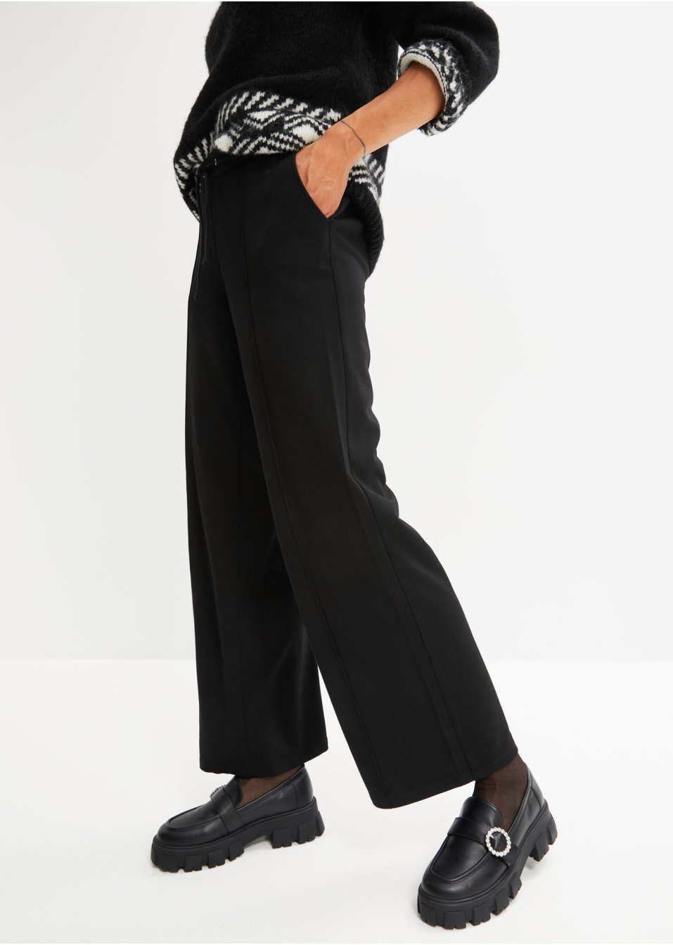Pantalon Punto di Roma, jambes larges