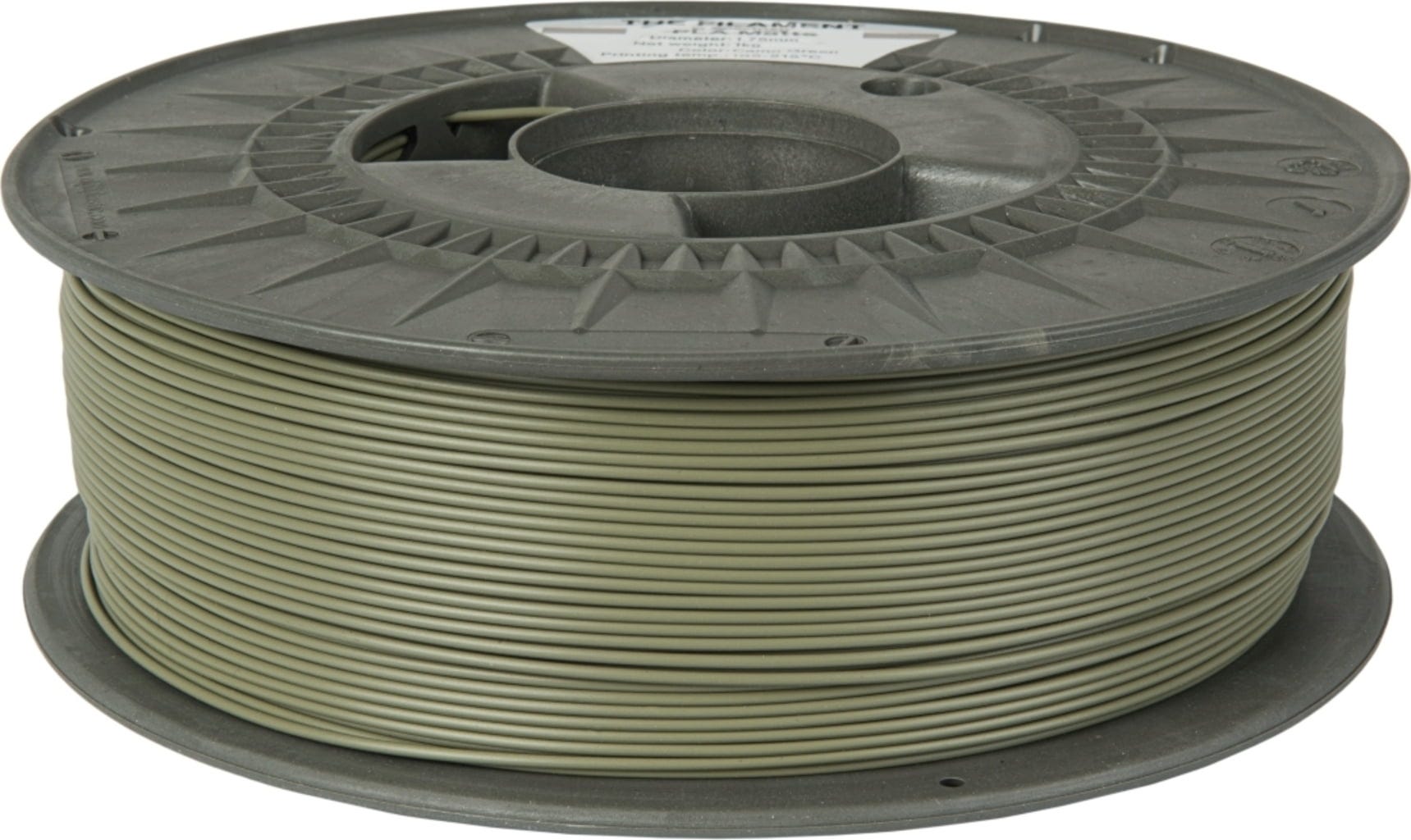 The Filament  PLA Matte Camo Green, 1,75 mm / 1000 g    Mattes PLA für funktionale & dekorative Anwendungen in Camo Green