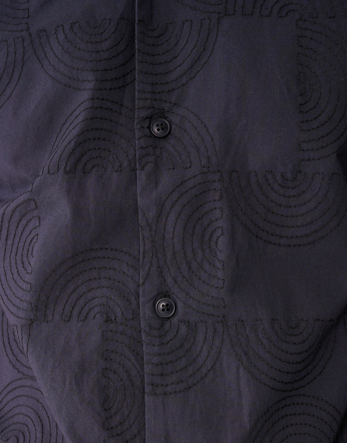 Multiple Embroidery Overhemd Donkergrijs