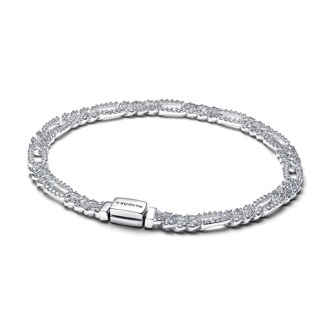 Pandora Timeless Ovales Cuban-Kettenarmband 925 Silber