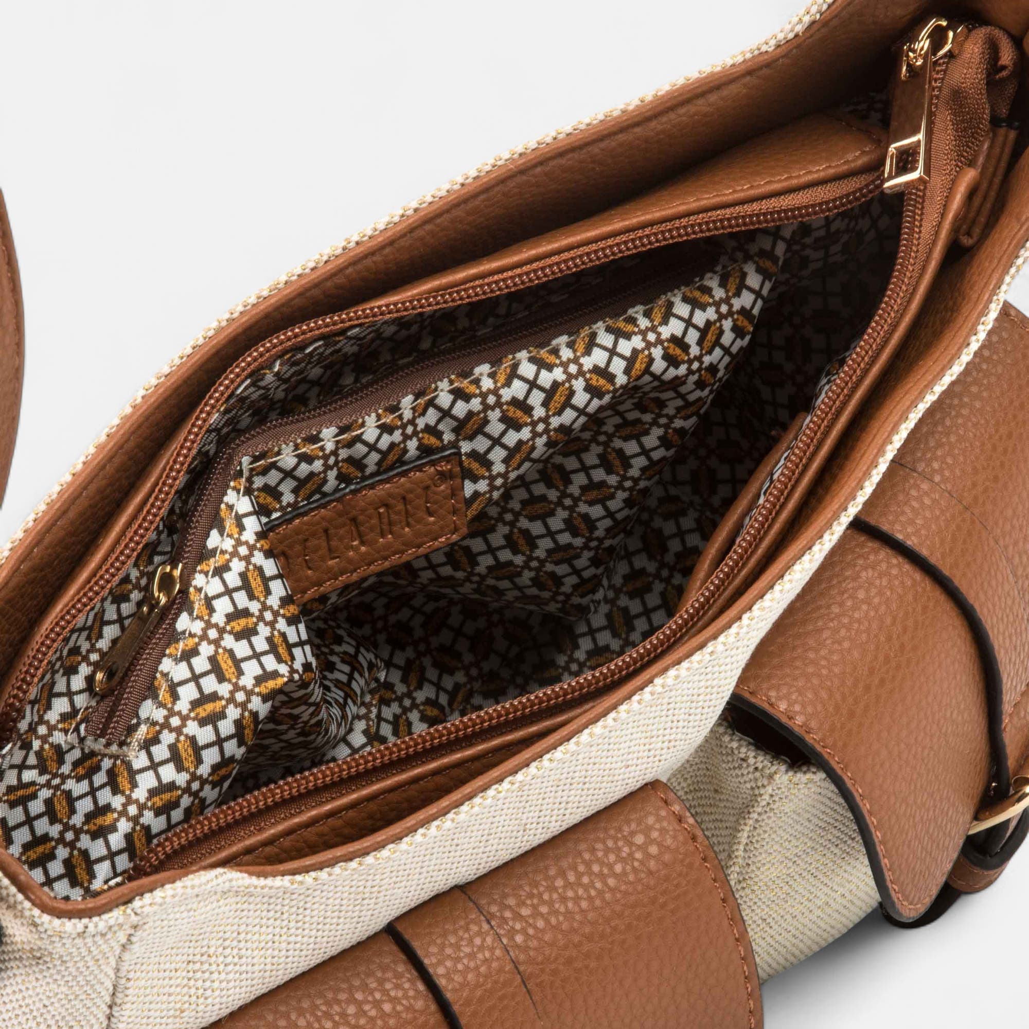 Sac bandoulière cognac