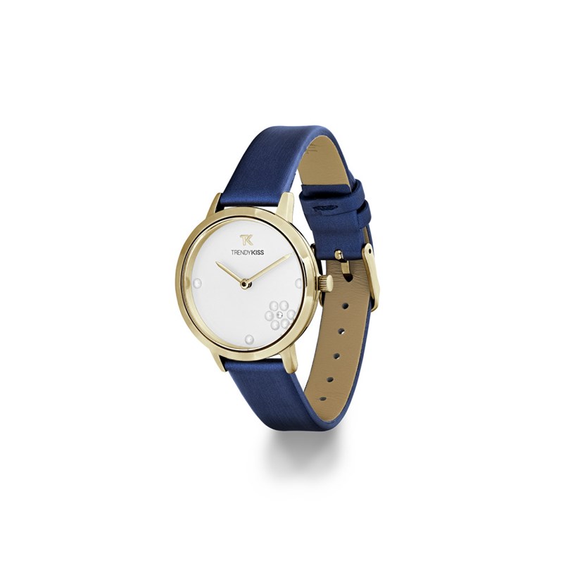 Montre femme analogique Trendy Kiss - Bracelet cuir véritable de vachette - Stella
