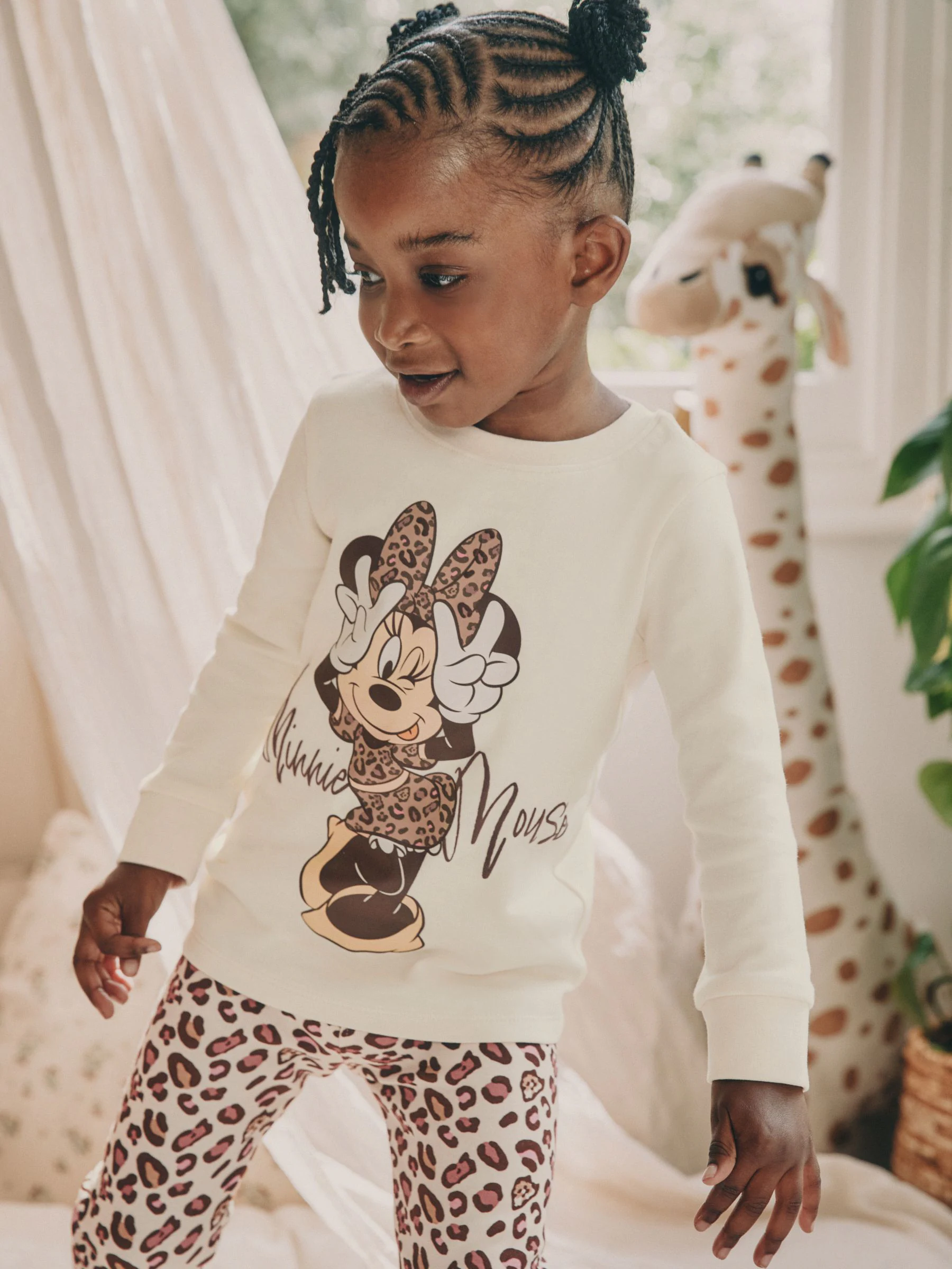 Ecru/bruin - Minnie Mouse knusse pyjama's verpakking van 2 (9mnd -12jr)