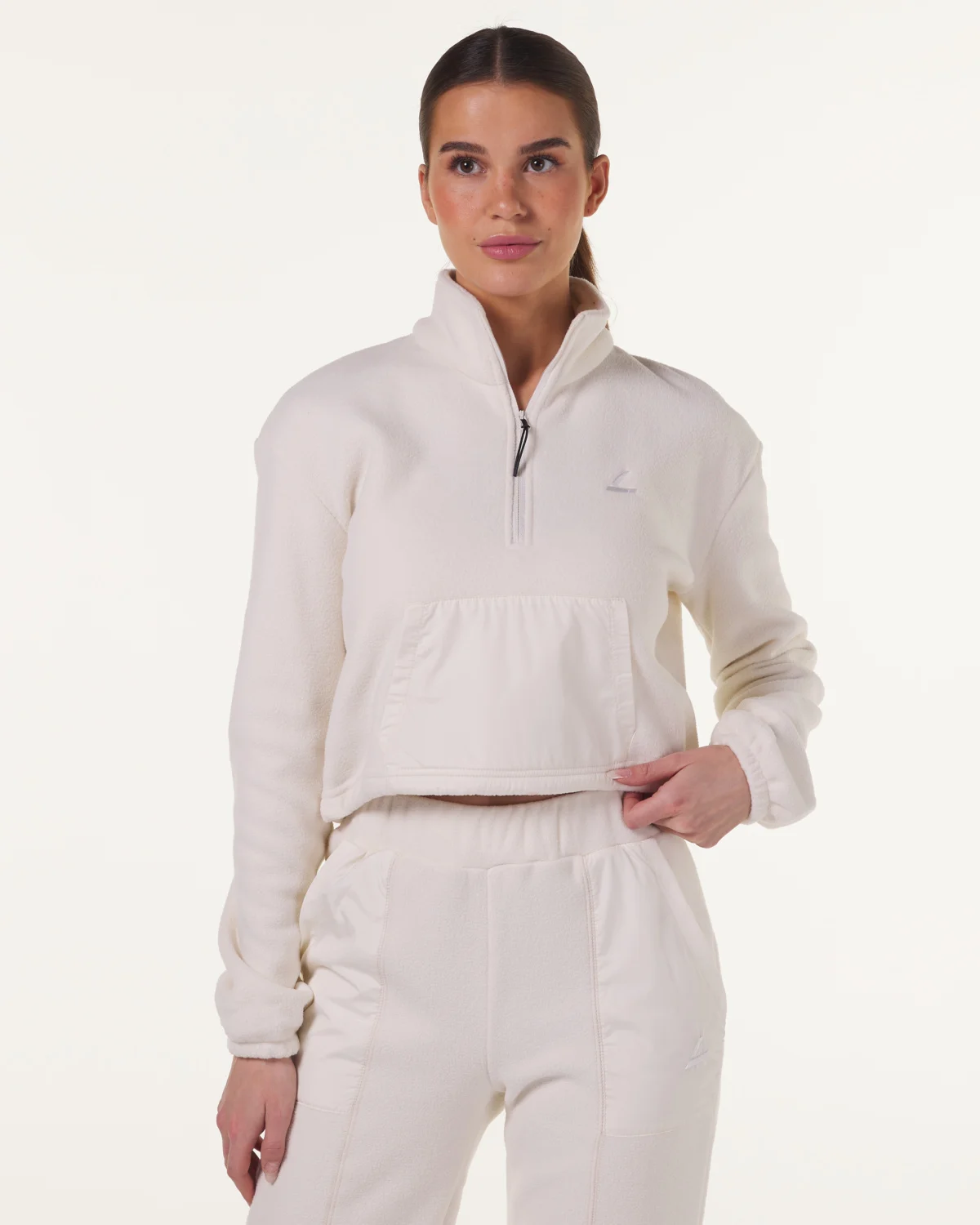 LEVITY Break Fleece 1\2 Zip Sweater Beige Dove