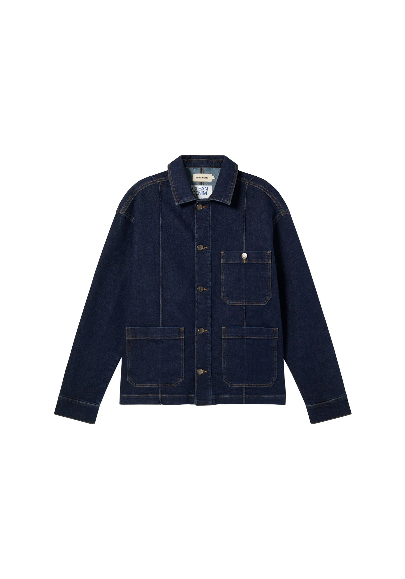 Thinking Mu Jeansjacke Gus Denim Medium Wash