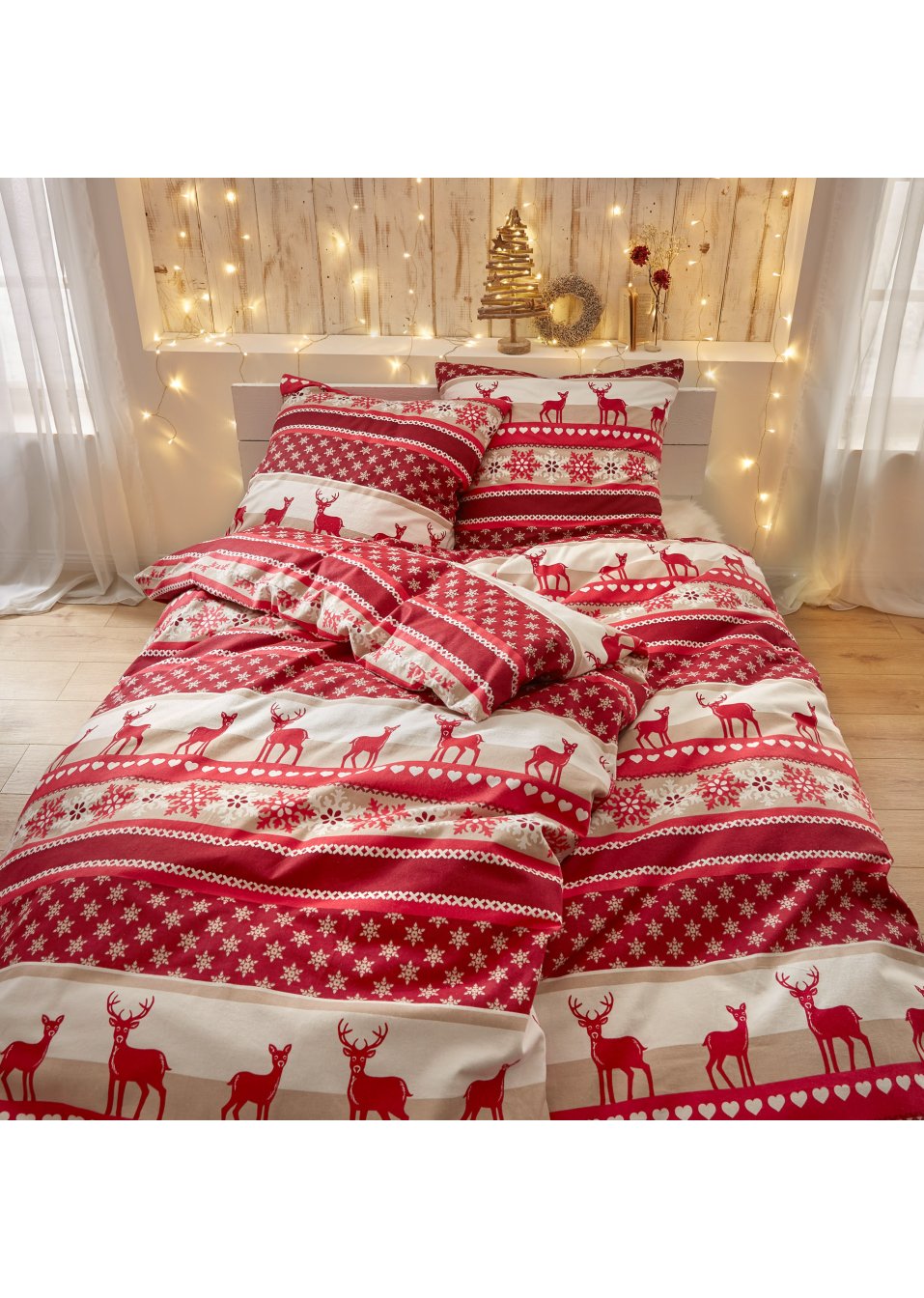 Parure de lit motif hivernal