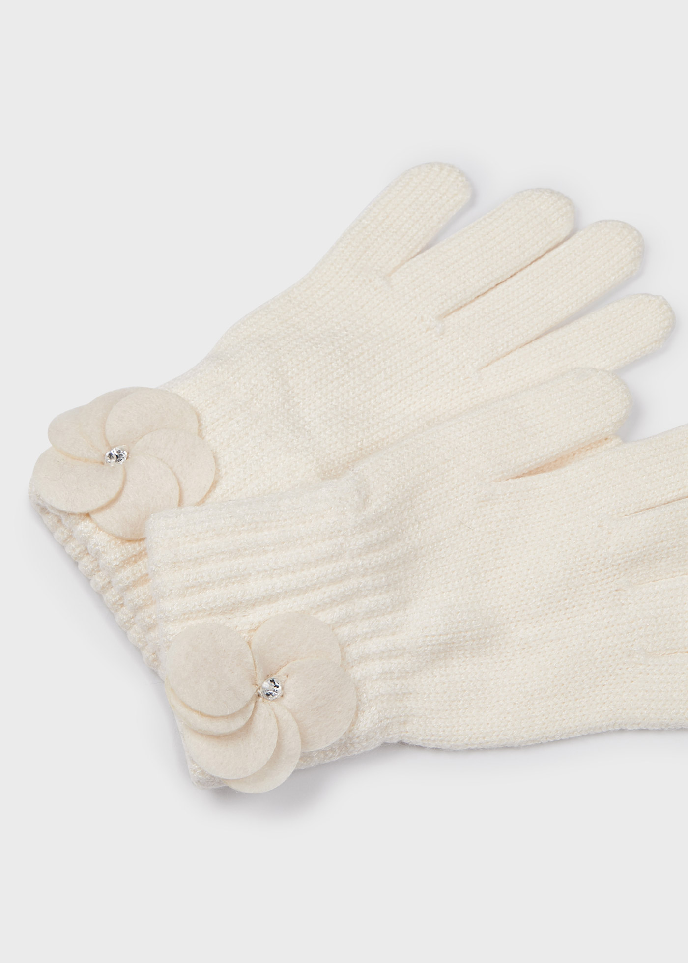 Conjunto de tricô de 3 peças para meninas