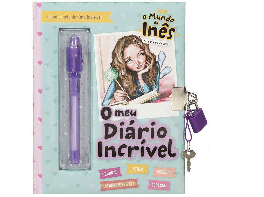 LIVRO O MUNDO DA INÊS - O MEU DIÁRIO INCRÍVEL