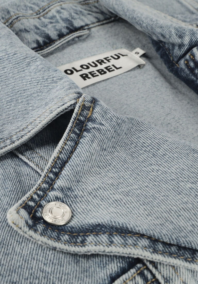 COLOURFUL REBEL lichtblauwe colourful rebel gilet yalou denim gilet