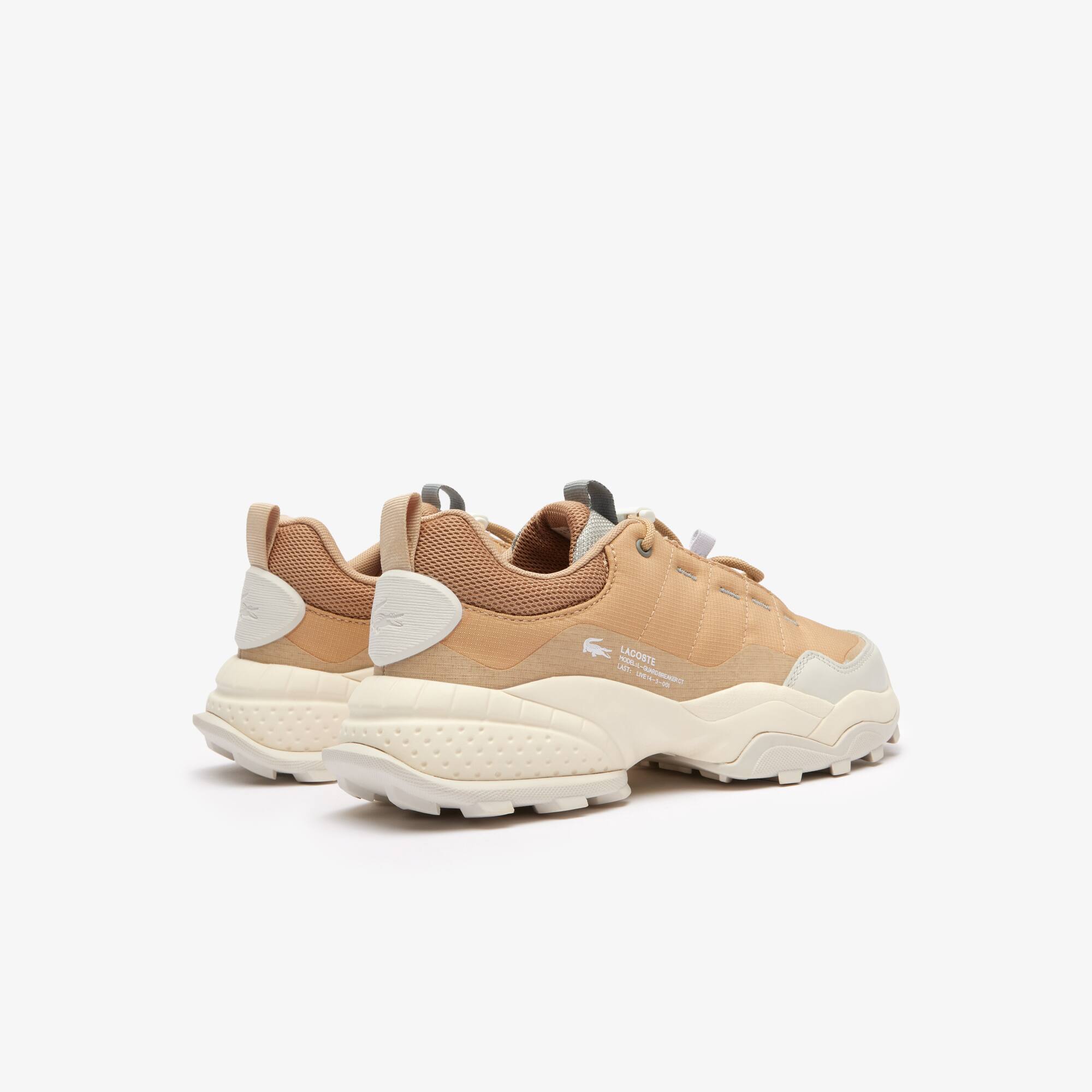 Sneaker Outdoor L-Guard Breaker CT femme en nylon ripstop Outdoor - Beige - Lacoste - Femme