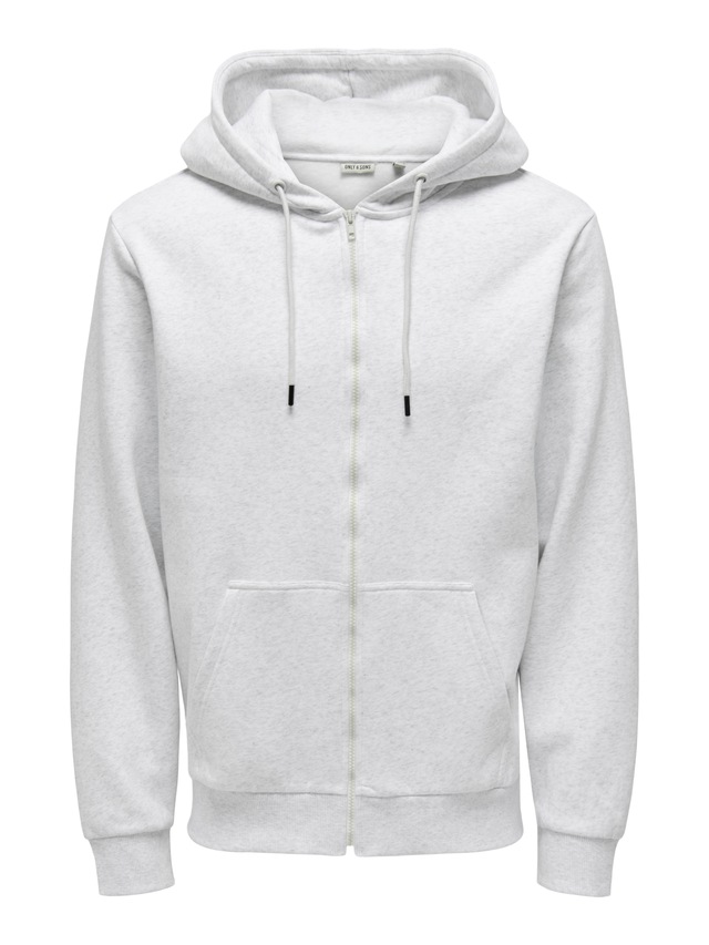 ONLY & SONS Kapuzensweatjacke »ONSCERES ZIP THR. HOODIE SWEAT NOOS«