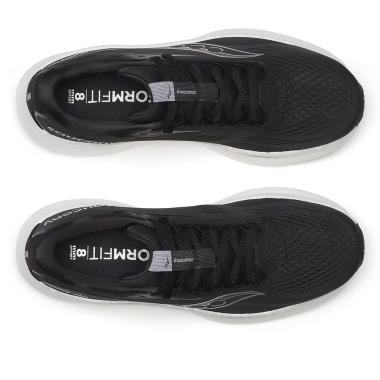 Saucony Ride 18 Mens Black/White