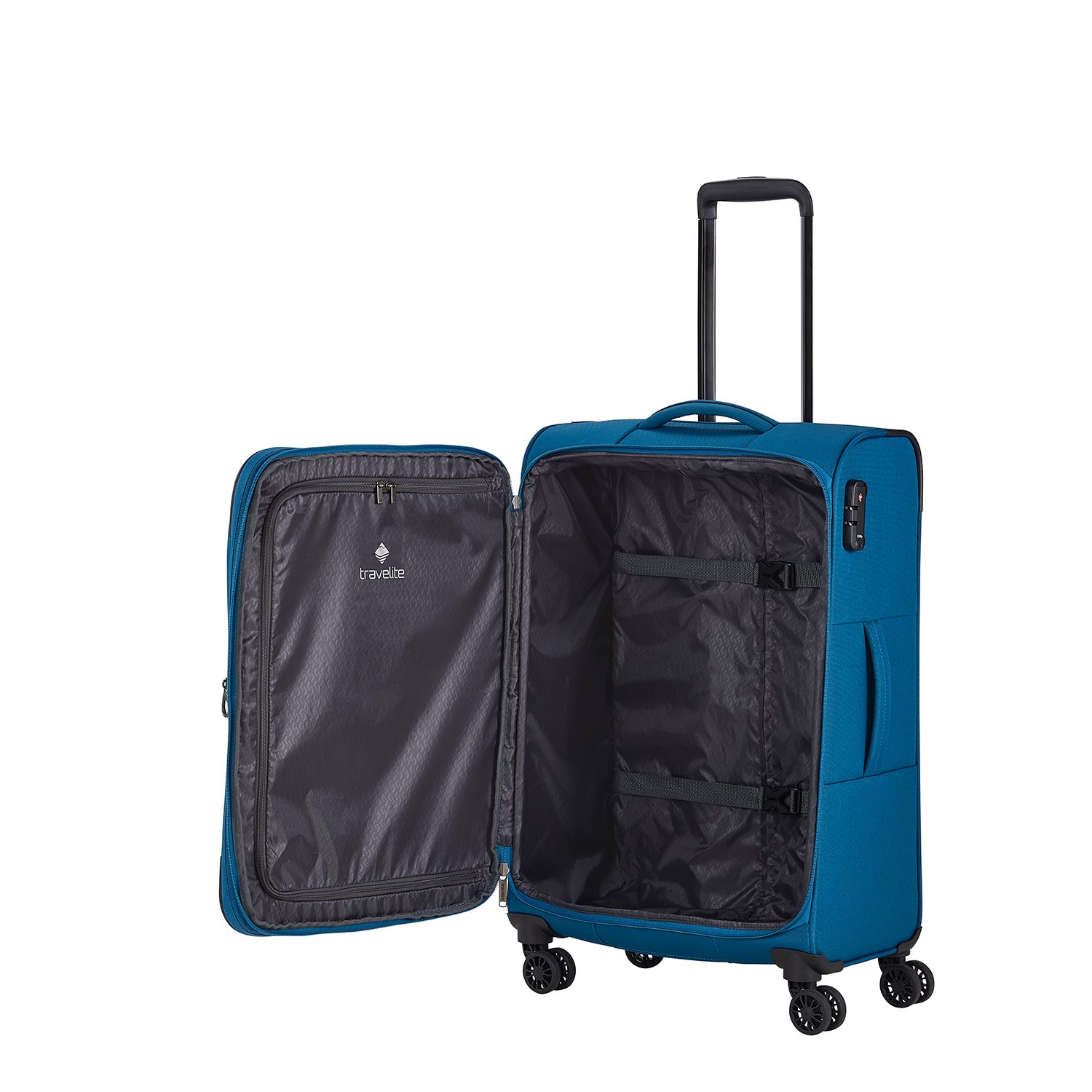 Travelite Chios 4 Wiel Trolley M petrol