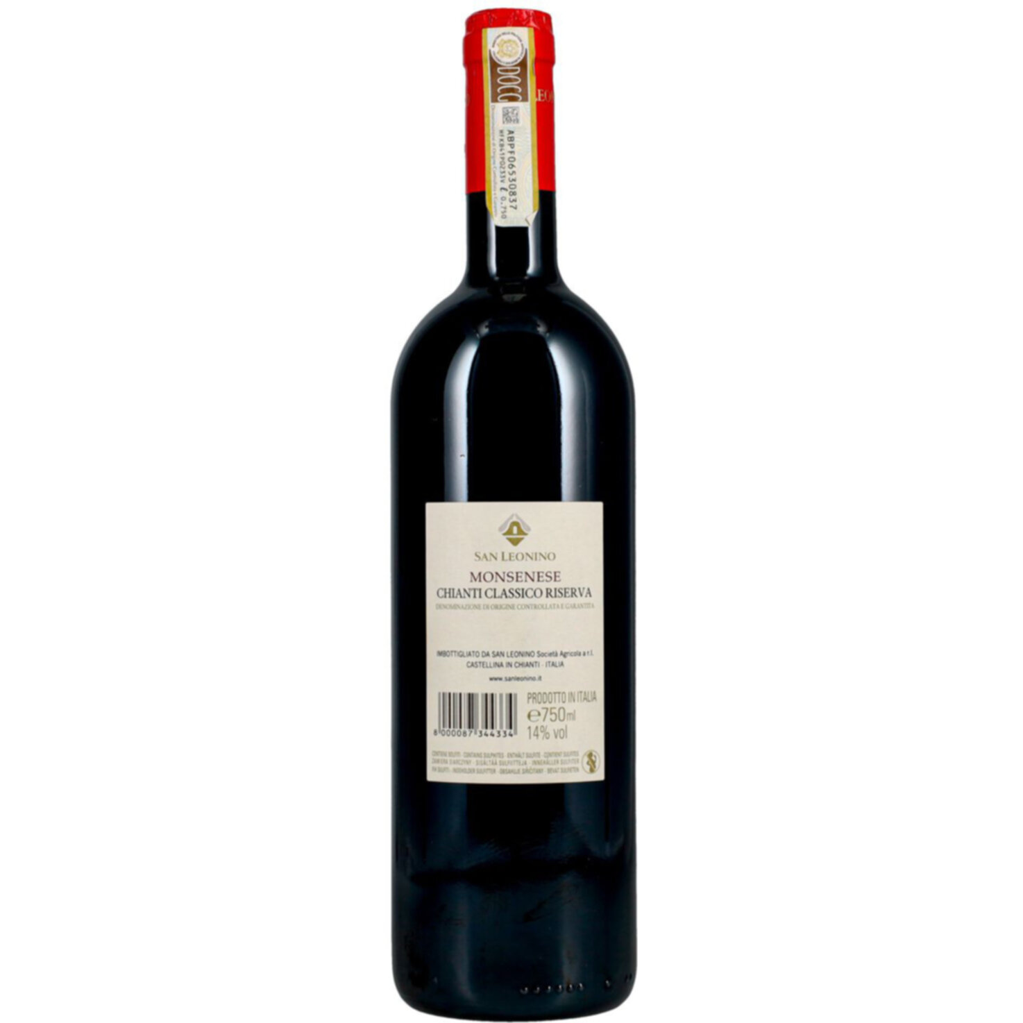Chianti Classico DOCG Riserva Sangiovese Monsenese San Leonino -75cl