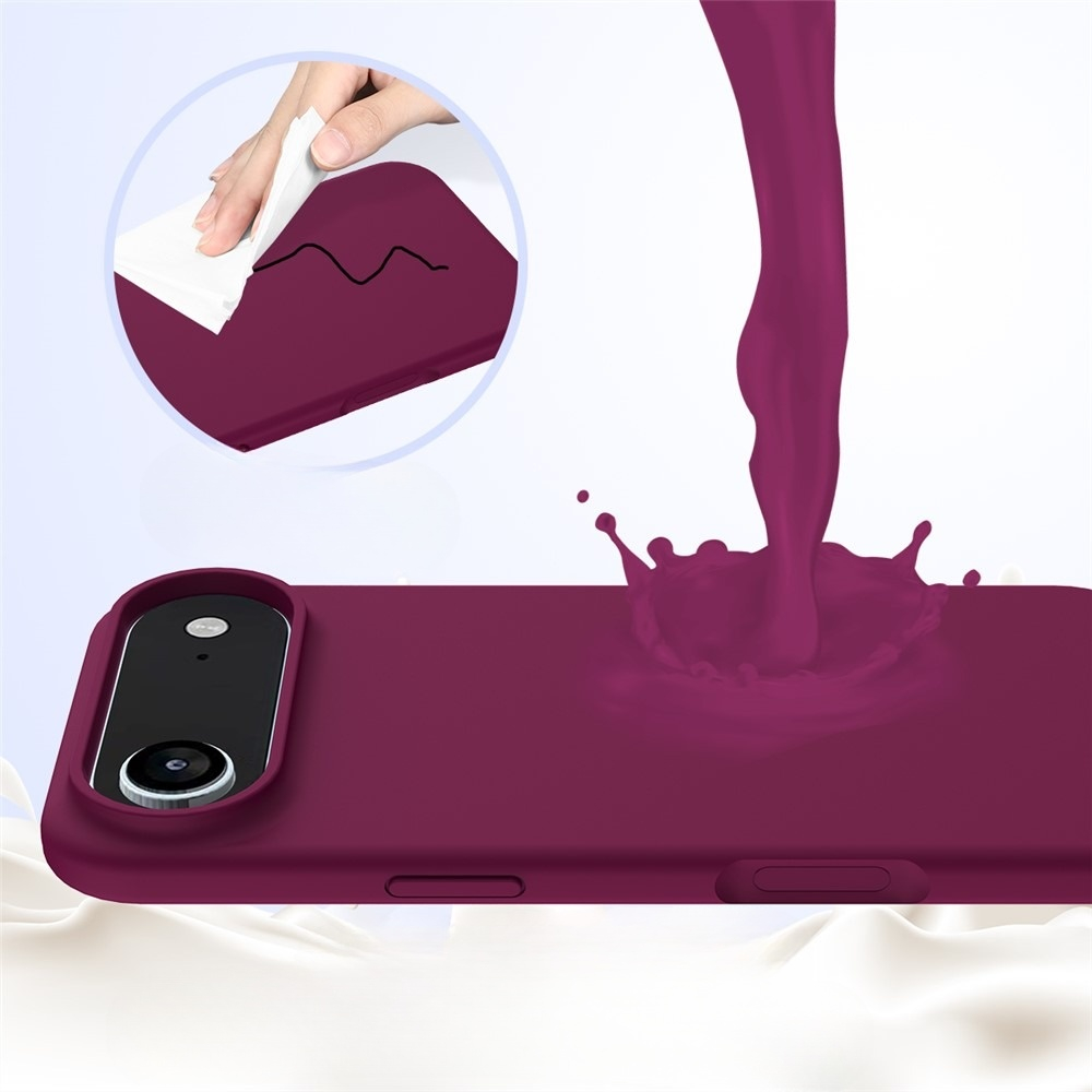 iPhone Air Silikon Case Hülle - Dunkelrot
