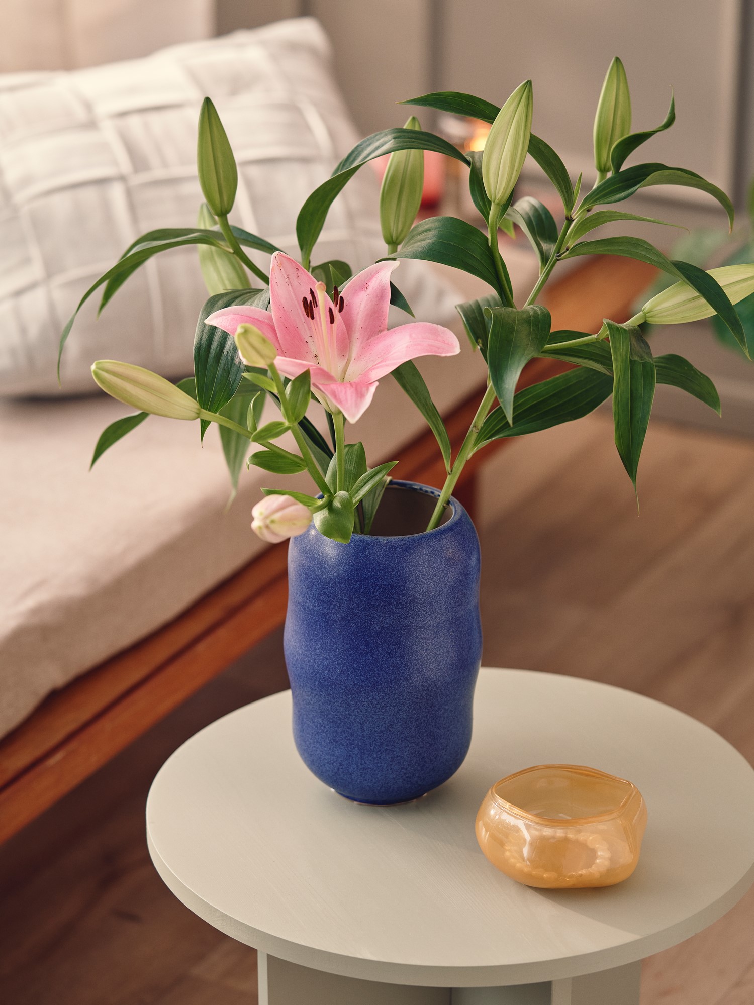Vase | Keramik. Ø12,2 x 19 cm. | Rose