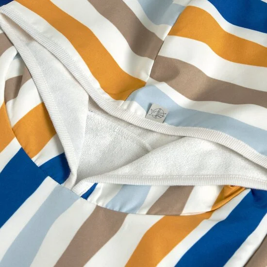 Poncho de Plage anti-UV   Vagues Bleu        de               Lässig