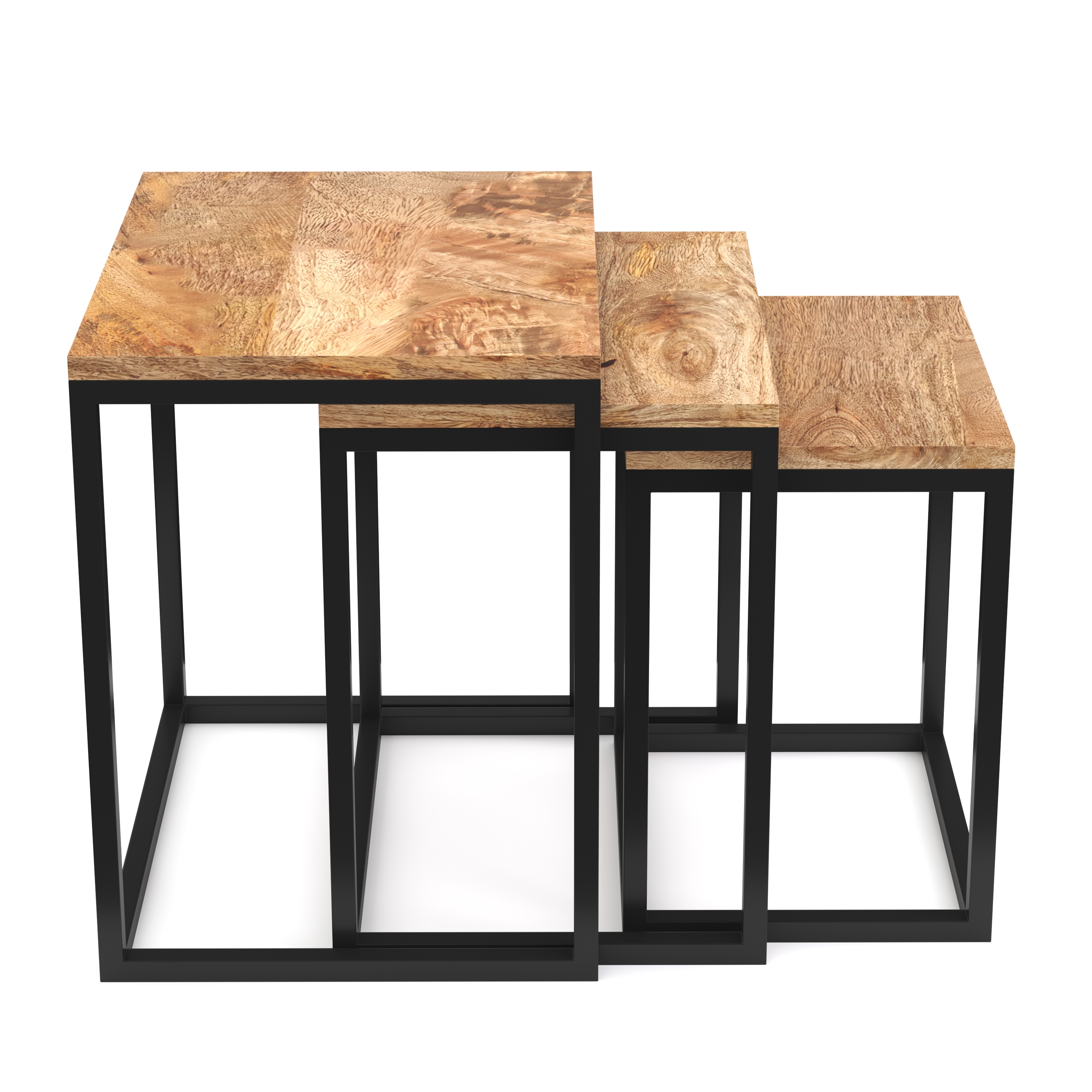 Beistelltisch Holz TOM 3-teilig