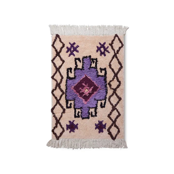 HKliving - Bohemian Badezimmermatte, 60 x 90 cm