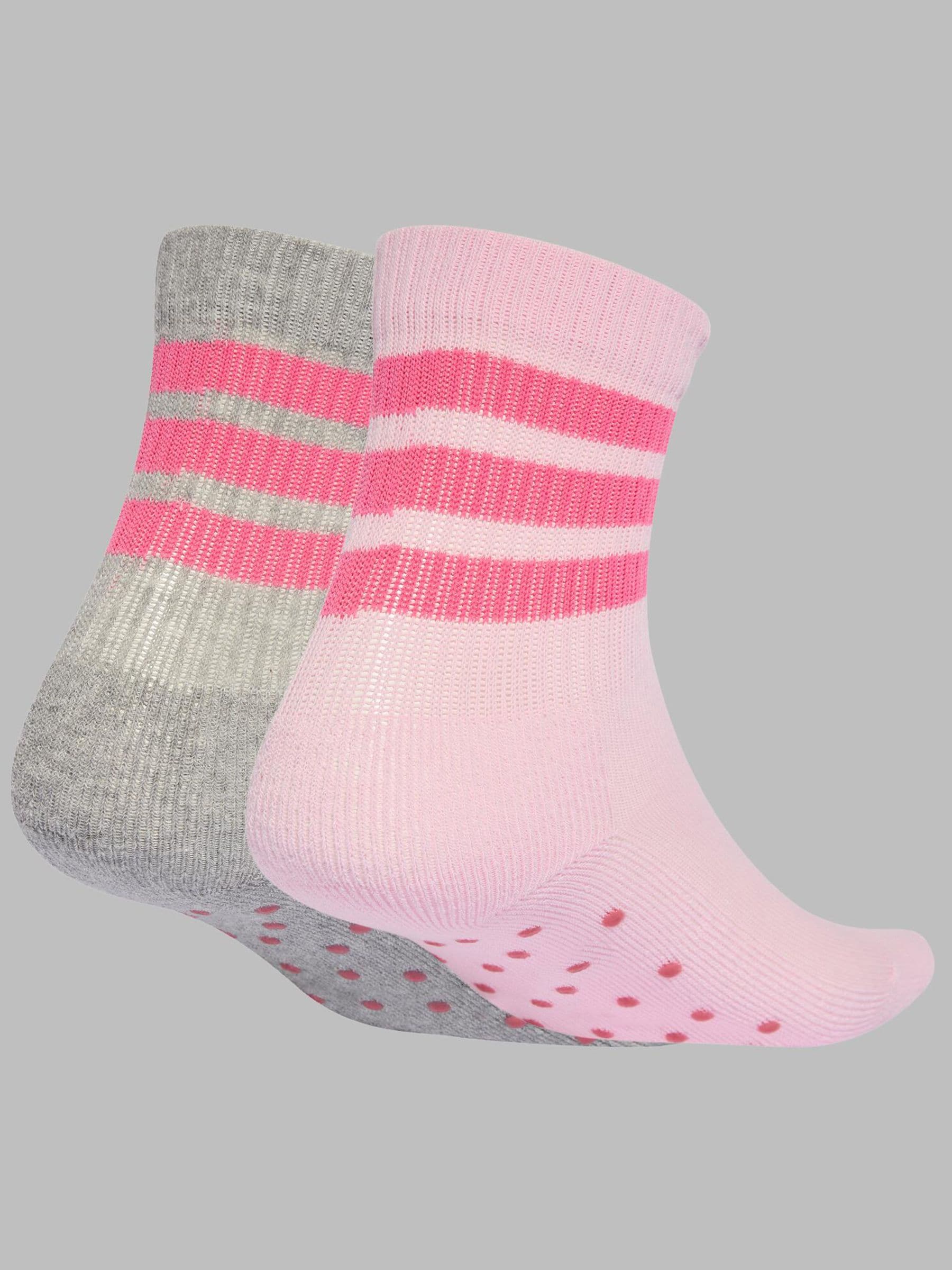 Roze - adidas Infant Anti Slip 2 Pack Socks