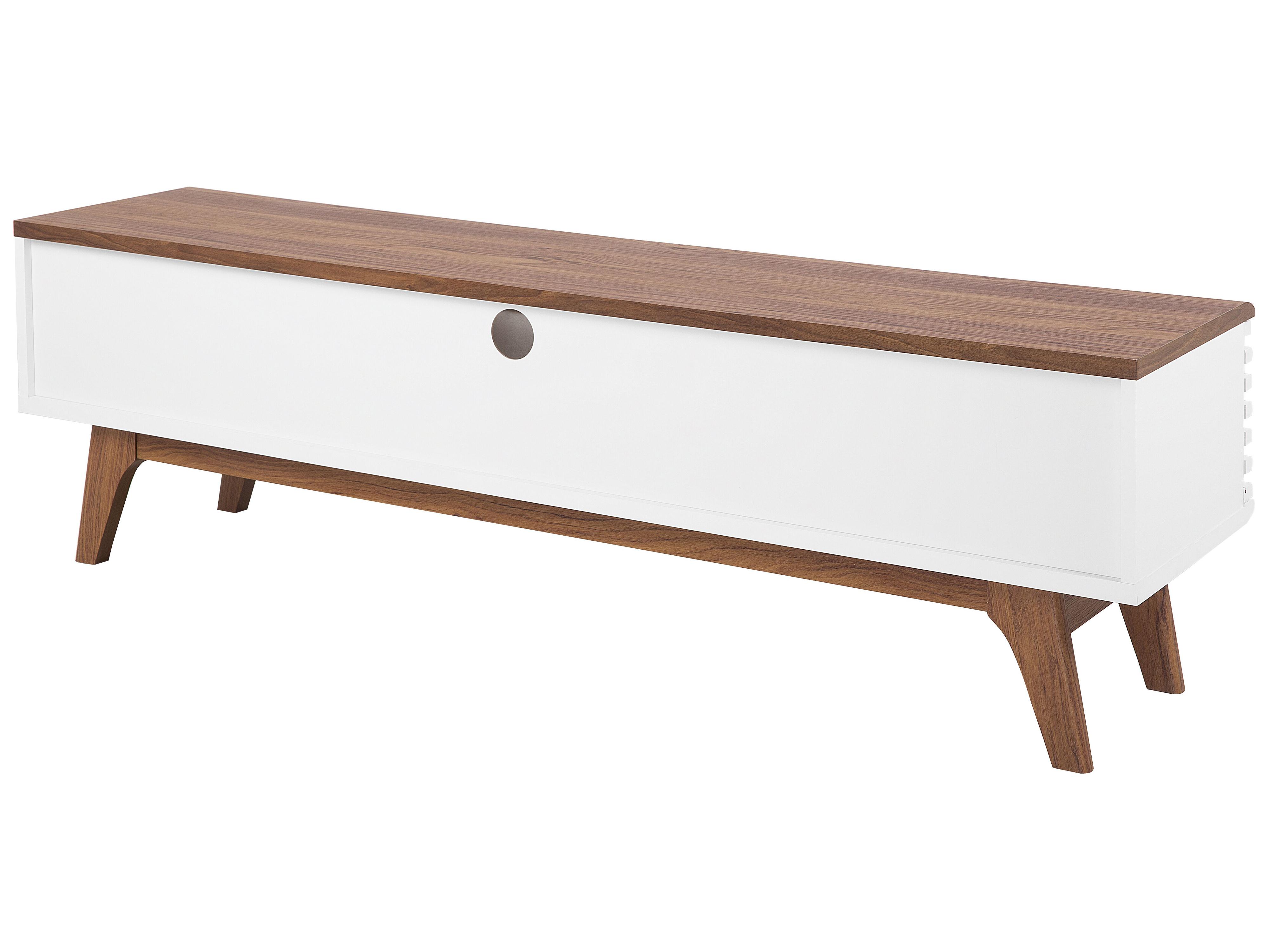 TV-meubel DETROIT Bruin/wit