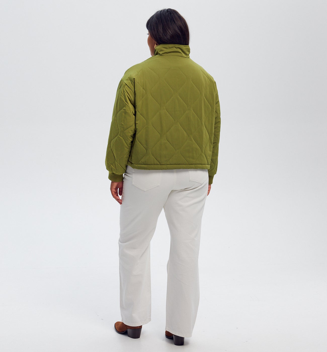 Blouson matelassé oversize - Kaki