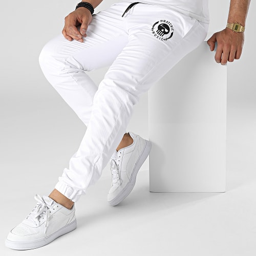 Pantalon Jogging Diamant Logo Blanc Noir