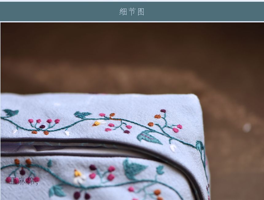 Embroidery Kingdom - DIY borduurpakket met bloementissue (verschillende ontwerpen)