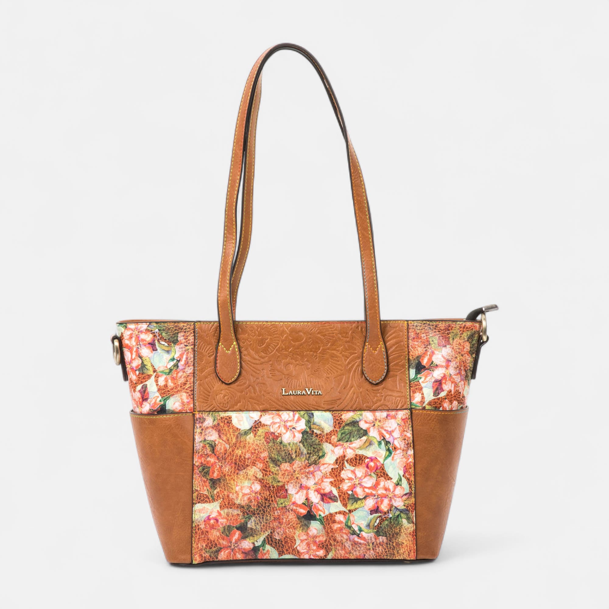Sac de shopping cognac