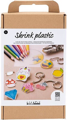 Creativ Company  Krympeplast DIY-sett Pins & Nøkkelringer