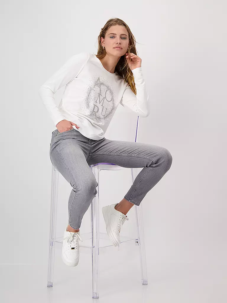 MONARI Langarmshirt  creme