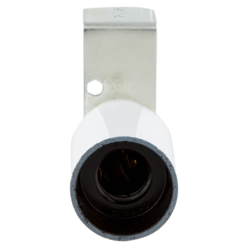Handson lampfitting E14 haakse beugel wit