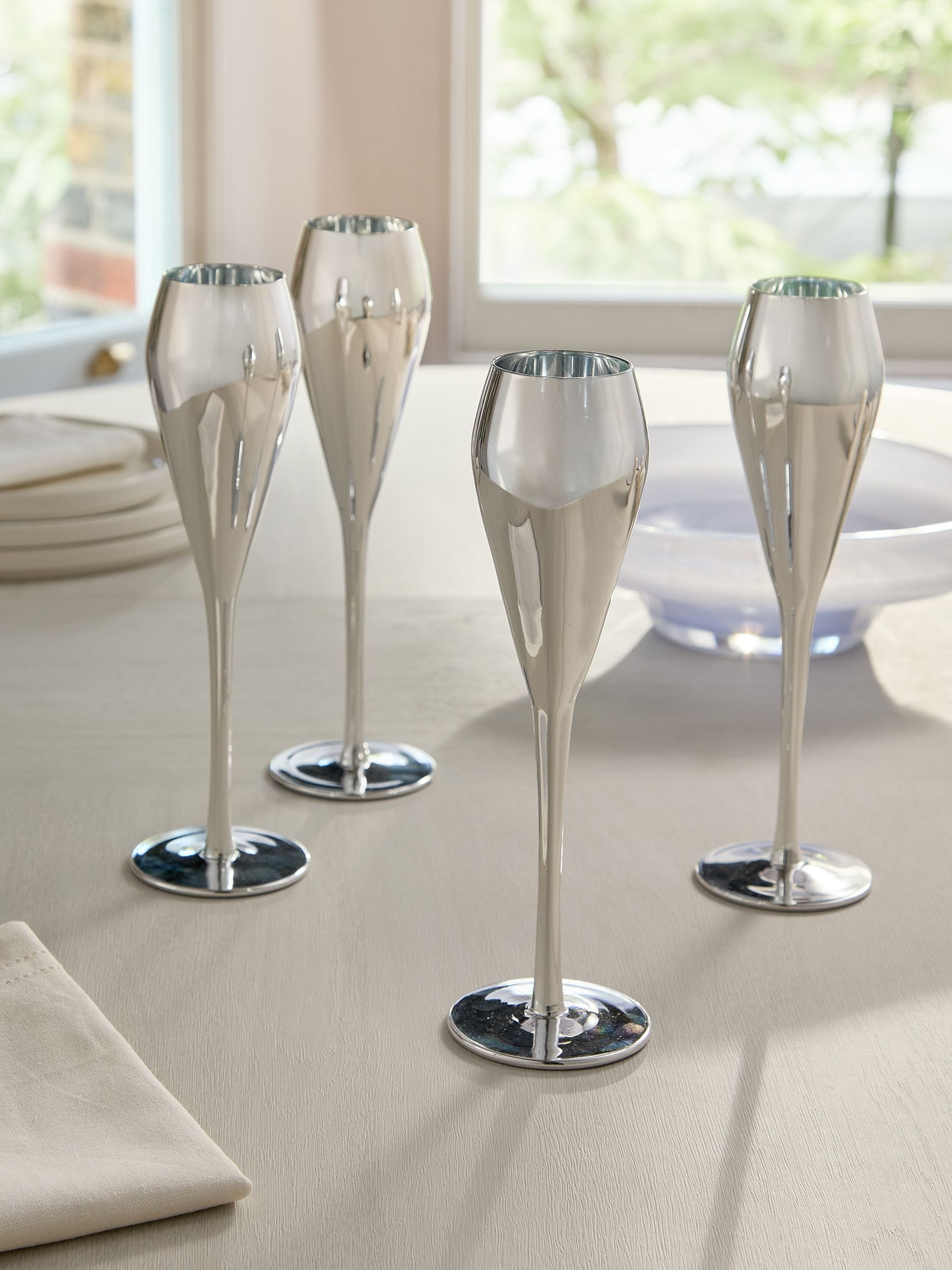 Set of 4 Sloane Champagne Flutes