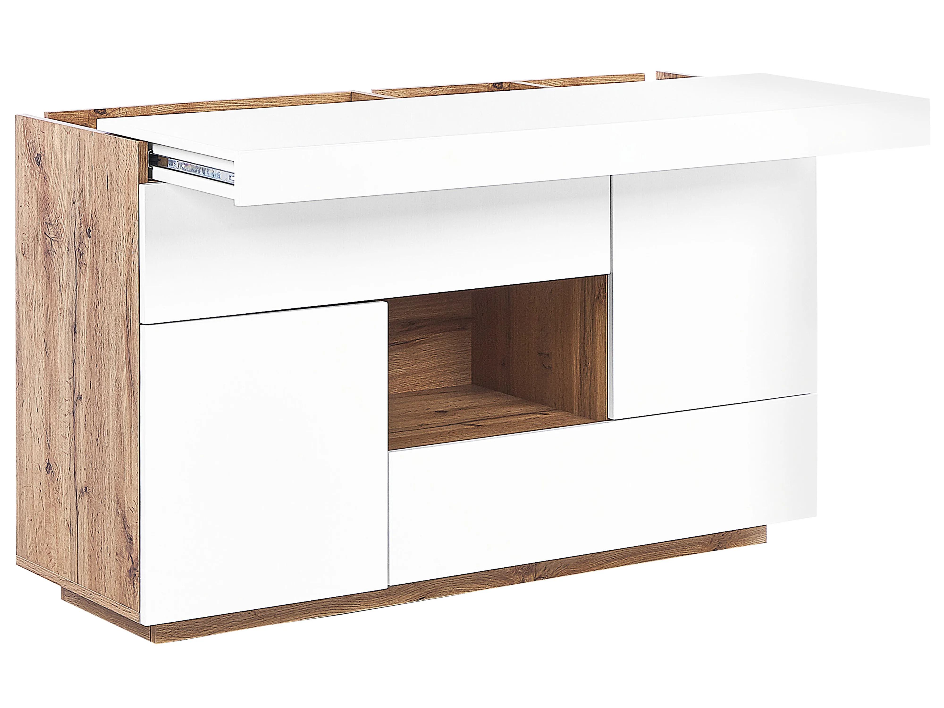 Bureau Dressoir met 2 deuren GORAN Wit