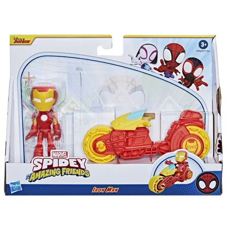 Hasbro Spiderman Iron Man Motorrad